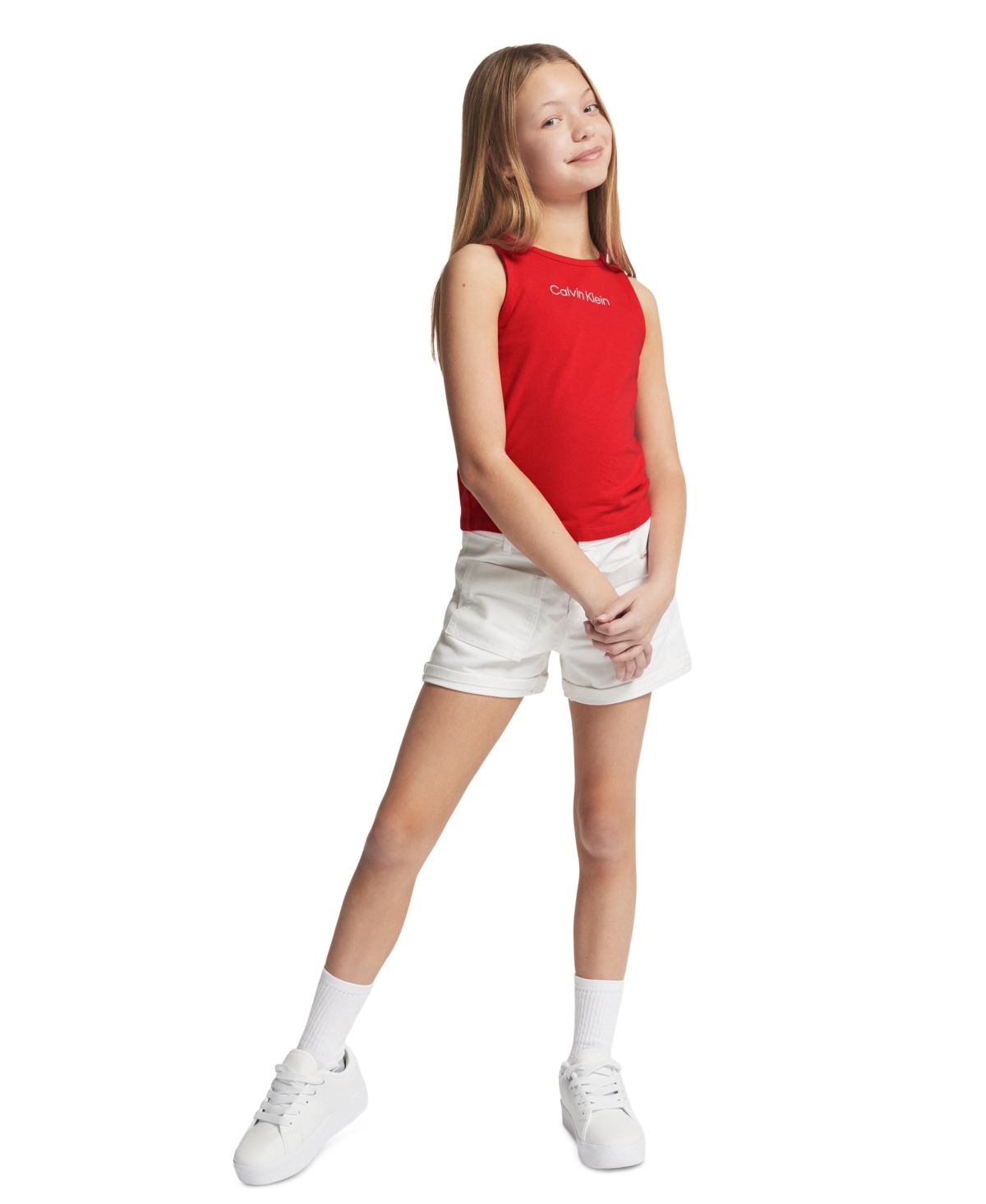 Calvin Klein Girls' 7-16 Sleeveless Tank Top