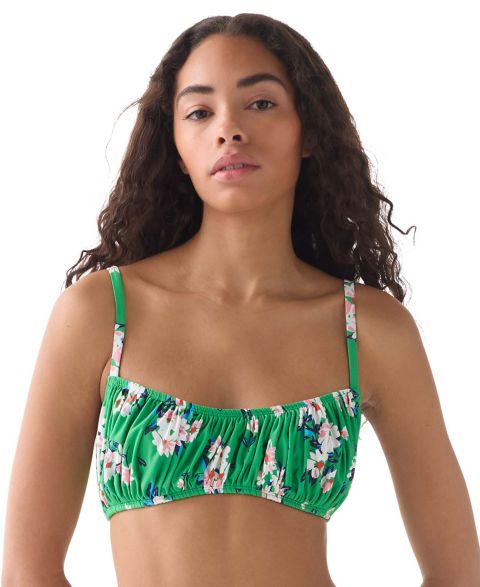 Верх бикини Shirred — kate spade new york, цвет: Зелёный
