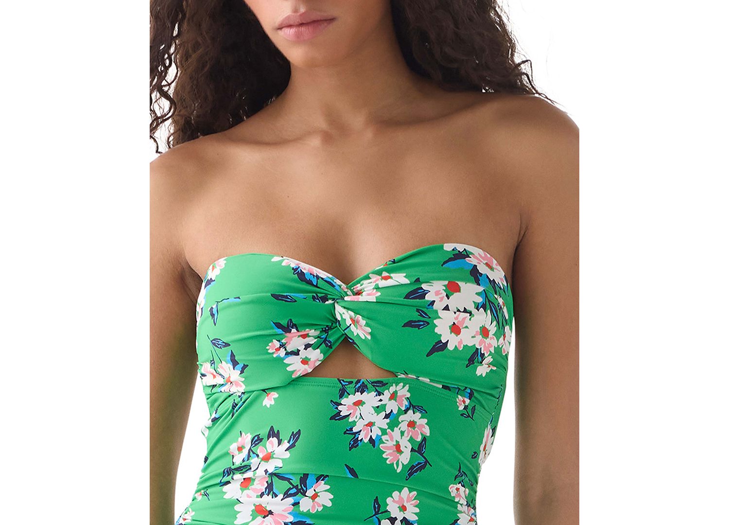 Women's Bandeau Neck One-Piece Swimsuit