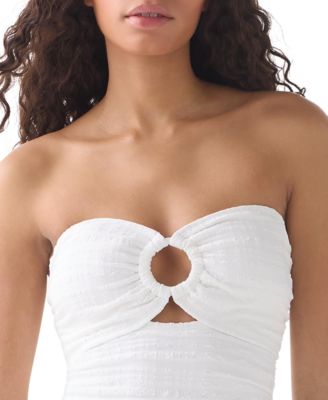 Women's Bandeau Neck One-Piece Swimsuit