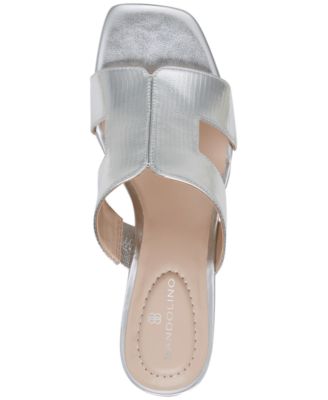 Women's Merring Block Heel Slip-On Dress Sandals