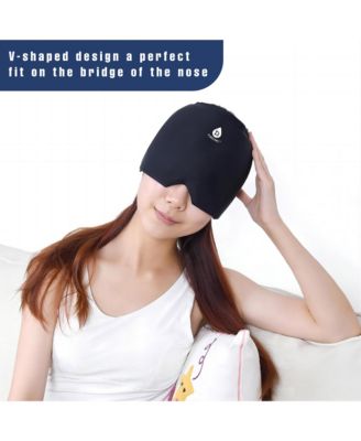 Total Tension Relief 3D Shiatsu Back Massager & Hot/Cold Gel Migraine Cap