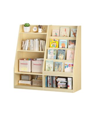 Kids Bookshelf and Toy Storage Organizer