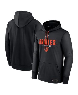 Men's Heather Charcoal Baltimore Orioles Authentic Collection Therma-FIT Hoodie