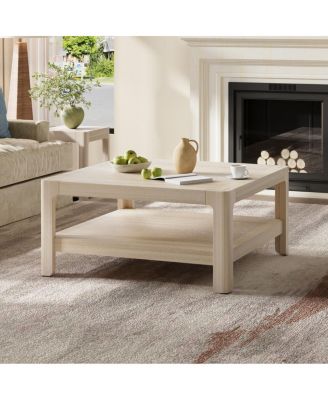  Modern Farmhouse Coffee Table with Soft Rounded Profile