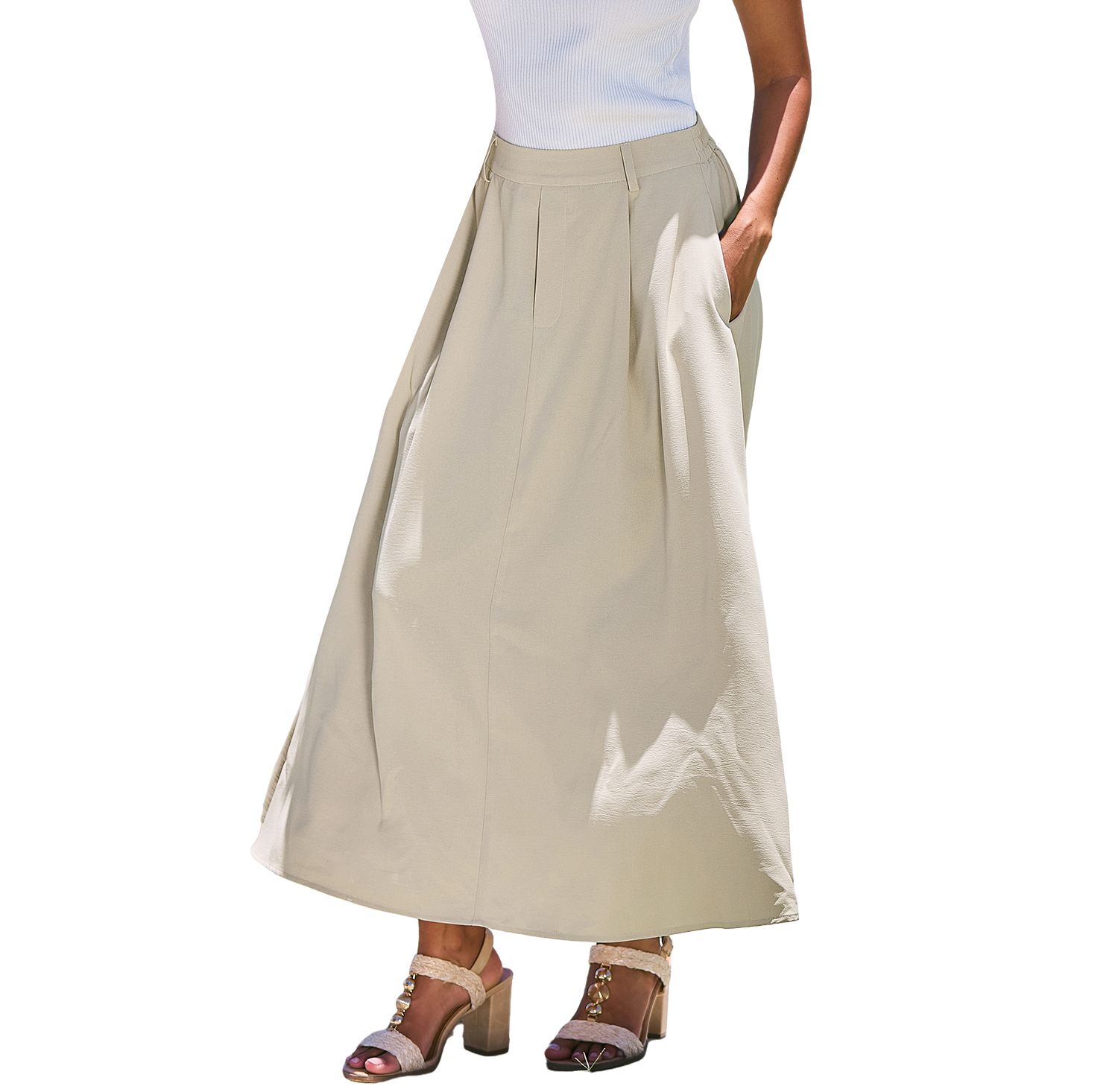 Women's A-Line Silhouette Pull-on Closure Skirt