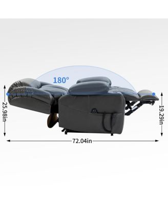 Dual Motor Infinite Position Leatherair Power Lift Recliner Chair
