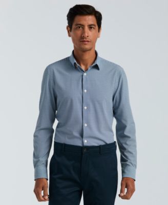 Men's Slim-Fit Mini Geometric Print Shirt