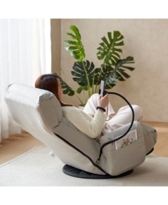 Streamdale  Ergonomic Lounge Chair with Foldable Arms