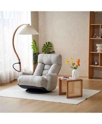 Streamdale  Ergonomic Lounge Chair with Foldable Arms