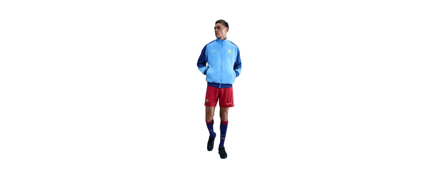 Men's Blue Barcelona Special Edition Strike Anthem Full-Zip Dri-FIT Jacket