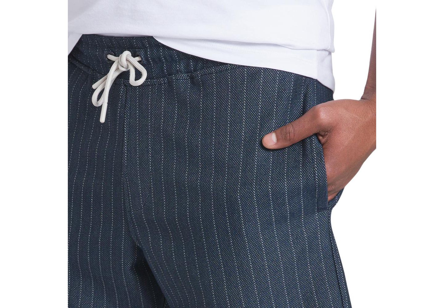 Мужские шорты DKNY Ardley pinstripe short, цвет: Тёмно-синий — фото 3