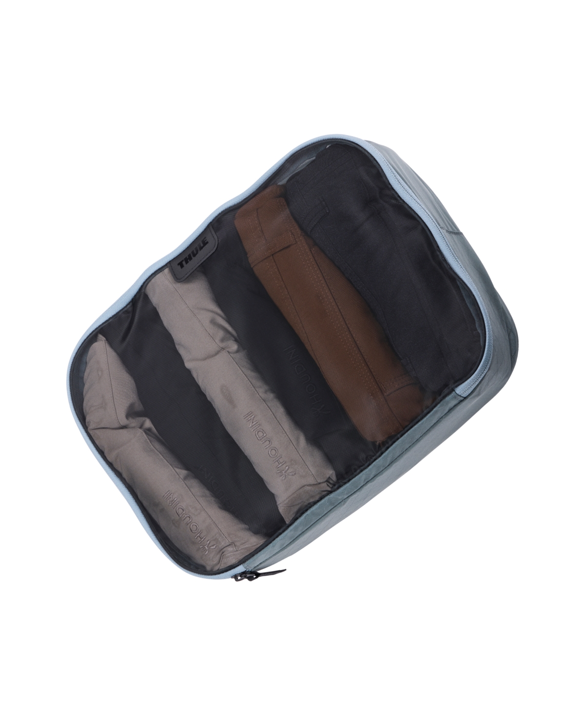 Thule Compression Packing Cube Set, 2-pack In Pond Gray