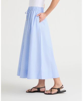 Women's Flare Skirt with Drawcord