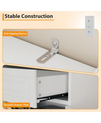 72" Tall Kitchen Pantry Storage Cabinet, Freestanding Cupboard with 1 Drawer & 4 Doors, 3 Adjustable Shelves, Large Storage Cabinet