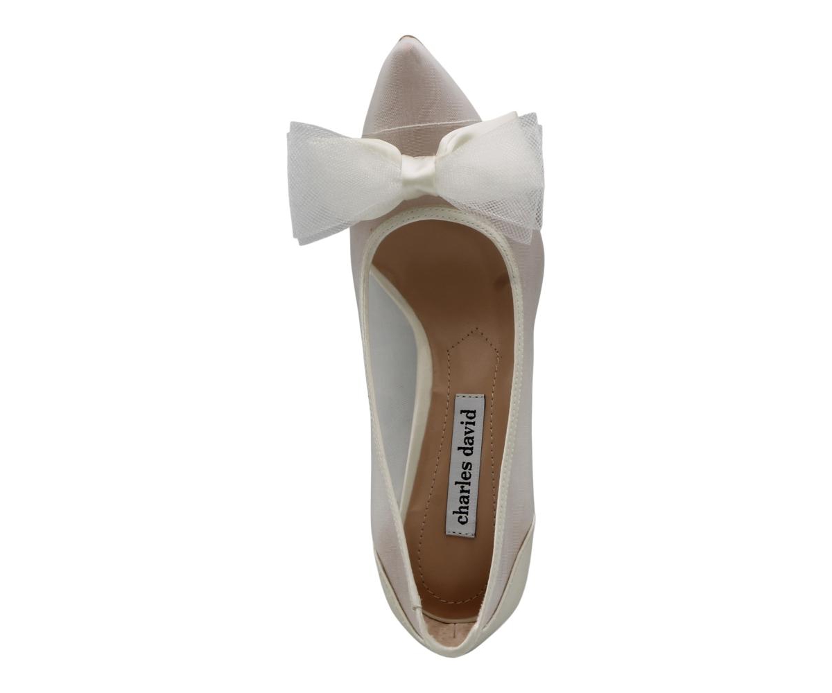 Charles David Womens Averna Mid Heel Bow Dress Pump