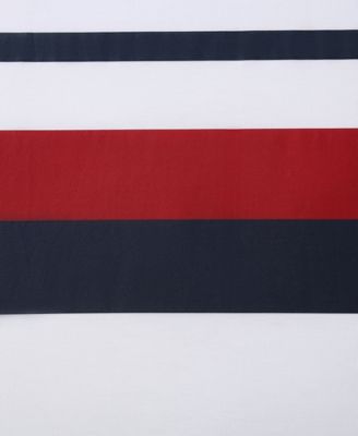 Tommy Classic Stripe Cotton Reversible 3-Pc. Duvet Cover Set, Full/Queen