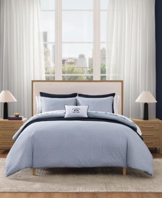 Trellis Flag Cotton Reversible 3-Pc. Duvet Cover Set, King