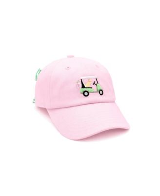 Baby Girls Dog in Golf Cart Bow Baseball Hat