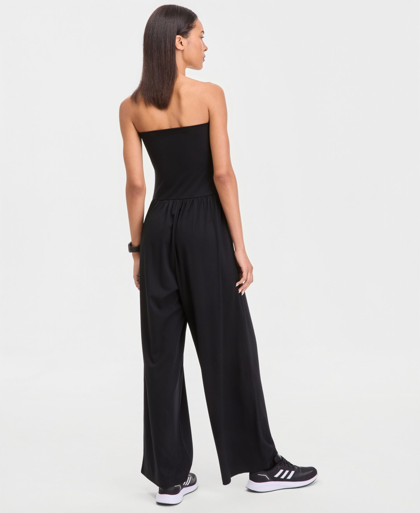 Женский комбинезон ID Ideology Strapless Convertible Jumpsuit, цвет: Глубокий чёрный — фото 5
