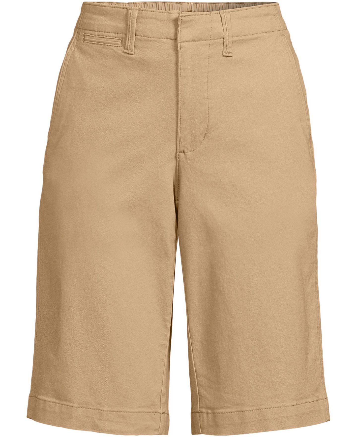 Женские шорты Lands' End Classic 12" Chino, цвет: Пустынный рыжевато-коричневый — фото 3