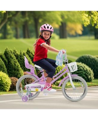 Girls Bike with Doll Seat and Streamers