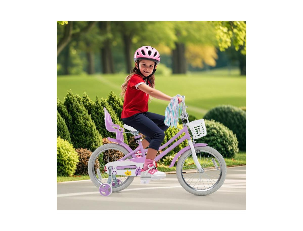 Hongge Girls Bike with Doll Seat and Streamers
