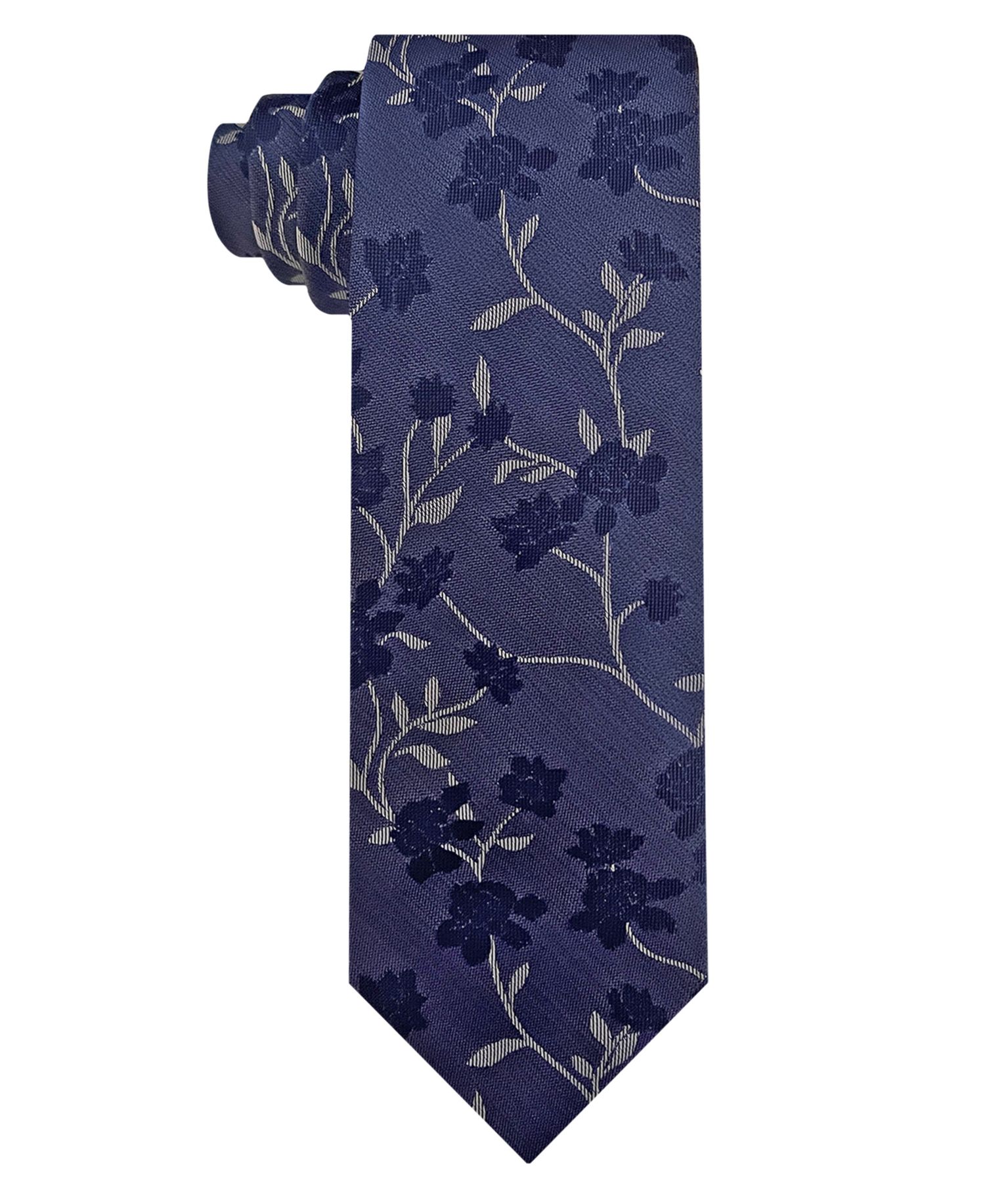 Men's Tonal Floral Slim Tie