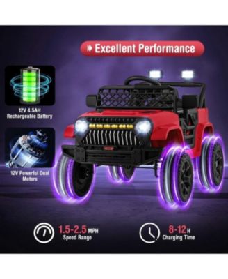 Kids Ride on Truck Car with Parental Remote and Music