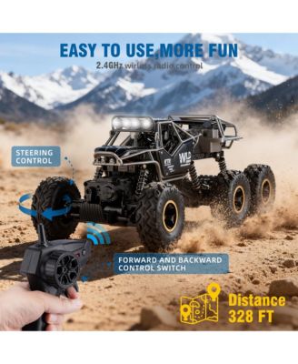 RC Car 1:12 Scale 6WD All-Terrain Monster Truck with 2.4GHz Remote, Waterproof Off-Road Vehicle for Kids and Adults
