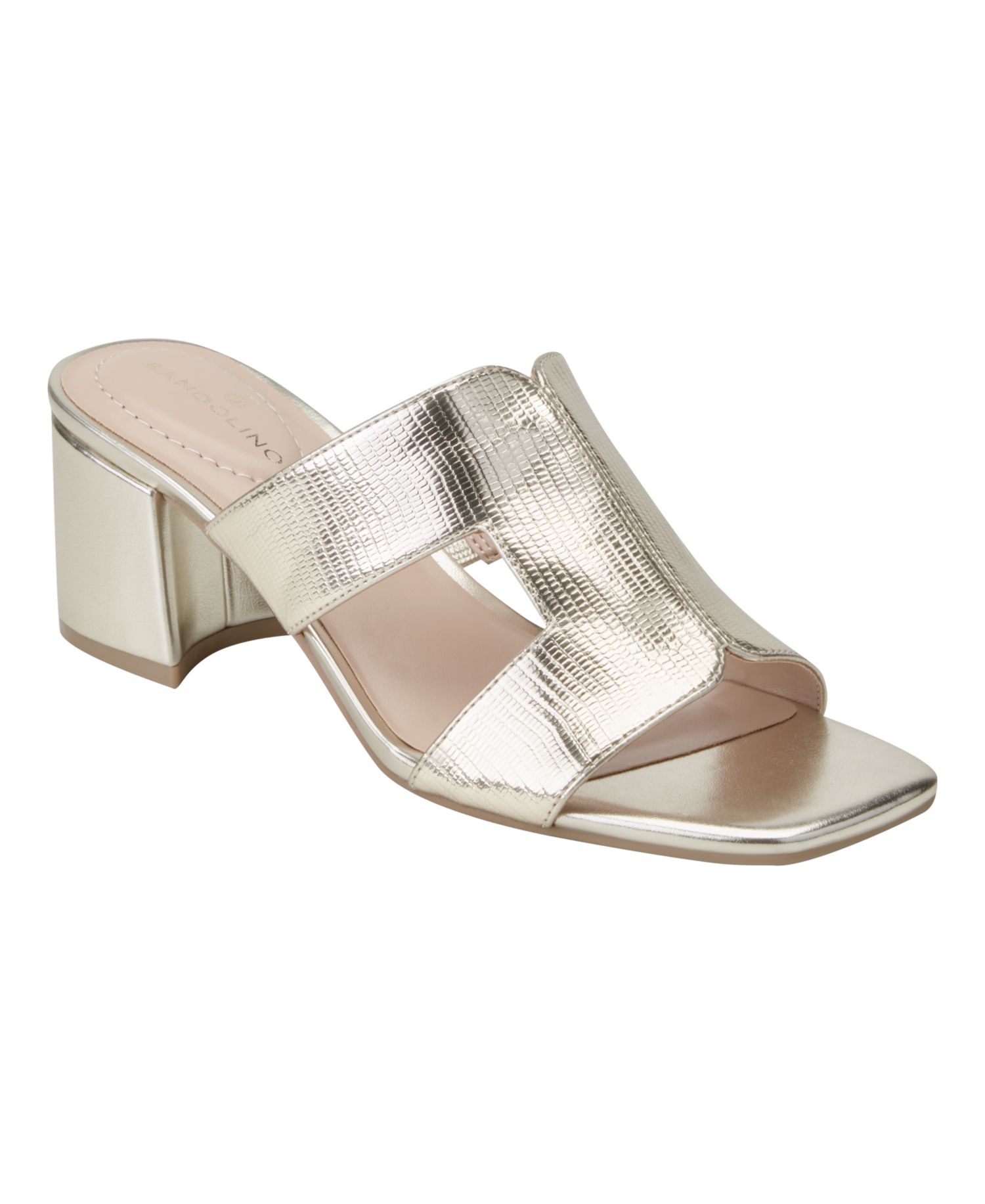 Women's Merring Block Heel Slip-On Dress Sandals