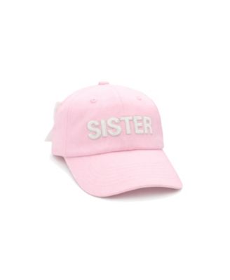 Baby Girls Sister Bow Baseball Hat