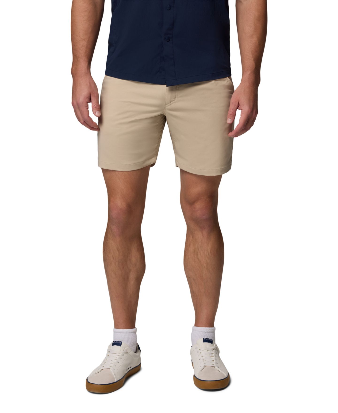 Мужские шорты Columbia Sage Peak Regular-Fit Chino, цвет: Серо-бежевый — фото 1