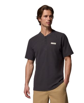 Men's Acker Rock Knit Short-Sleeve Henley Shirt