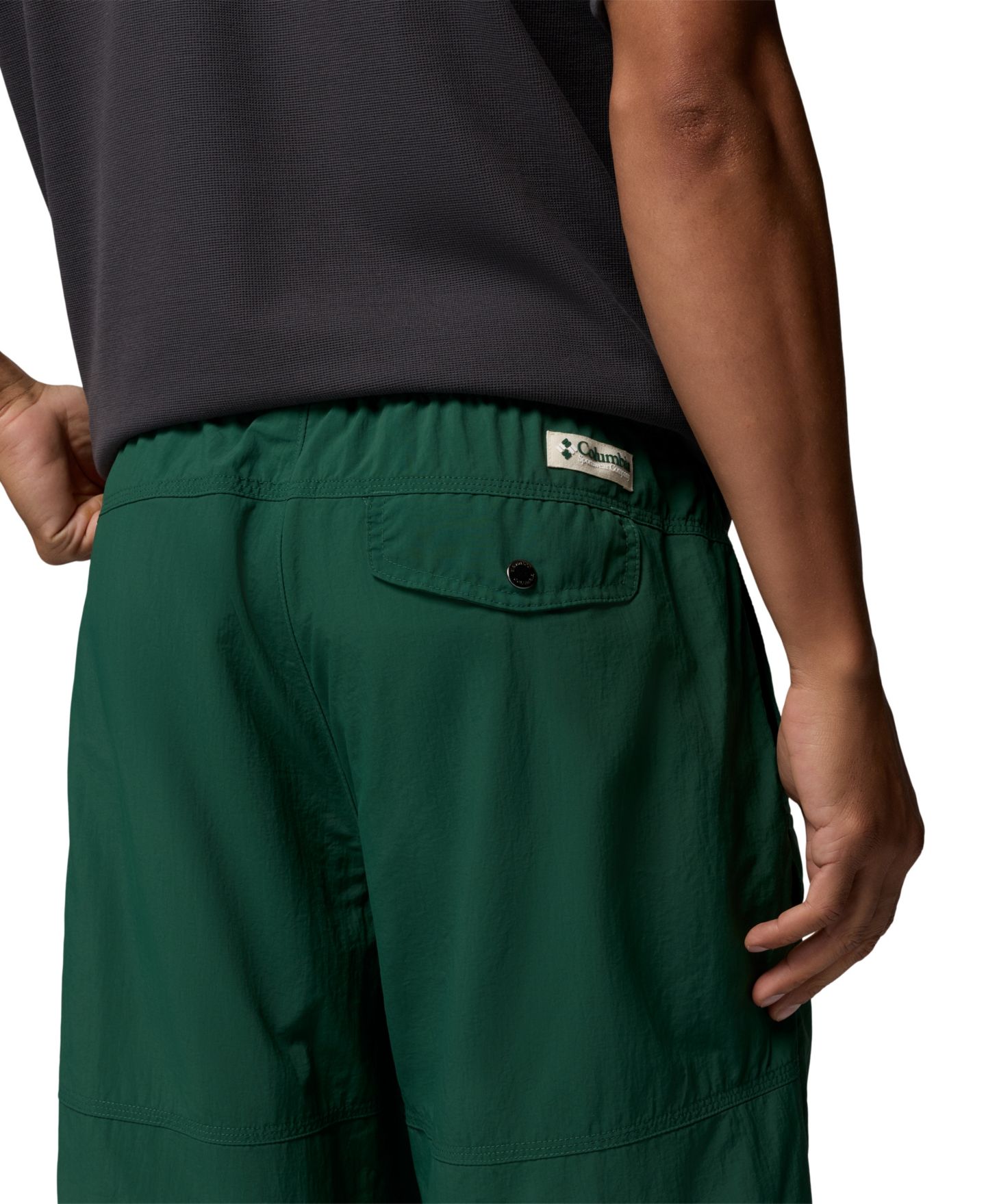 Мужские брюки Columbia Acker Rock Regular-Fit Convertible, цвет: Тёмно-зелёный — фото 5