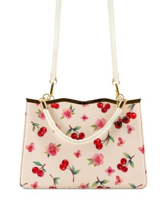 Cerise Top Handle Small Satchel Bag