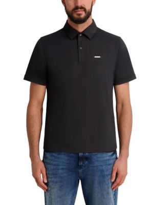 Men's Regular-Fit Short-Sleeve Spread Collar Polo Shirt