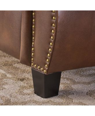 Streamdale Neville PU Recliner: Contemporary, Upholstered Comfort with Rubber Wood Legs