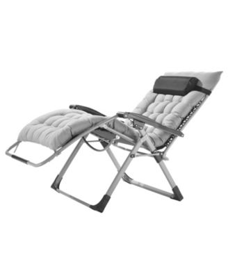 33 Inch Zero Gravity Recliner Chair with Cushion and Cup Holder