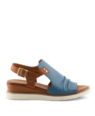 Locals Wedge Sandal with Leather Upper