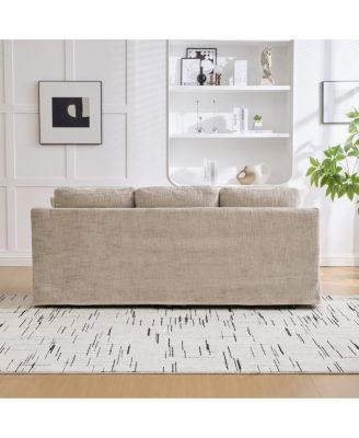 Streamdale  Furniture Modern Casual Chenille Sofa - 83.86" Wide, Deep Seat, Removable Cover