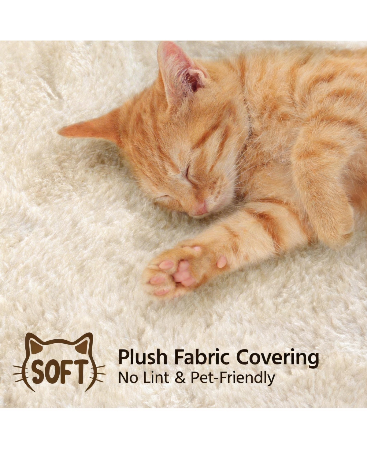 Aronkl Multi-level Cat Tree Tower with Cat-ear Perch 2 Caves Sisal Posts Climbing Ladder Replaceable Balls Pet Activity Center