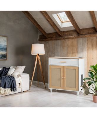 3-in-1 Cat Furniture: Litter Box Enclosure with Scratcher & Storage – Modern Side Table Design, Hidden Cat House for Living Room