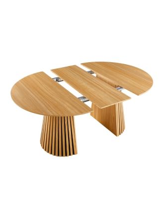 Extendable Mid-Century Modern Pedestal Dining/Coffee Table (6-10 People)