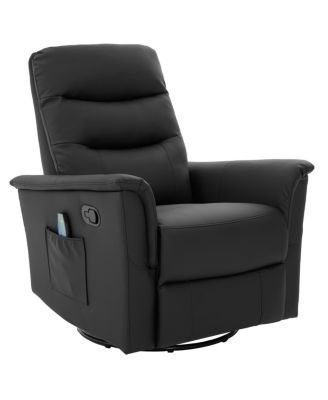 Manual Recliner Chair with 8-Point Massage & Adjustable Backrest