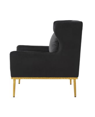 Modern Velvet Accent Armchair