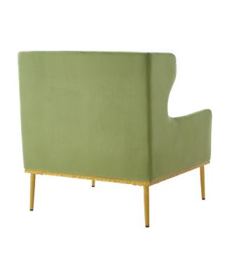 Modern Velvet Accent Armchair