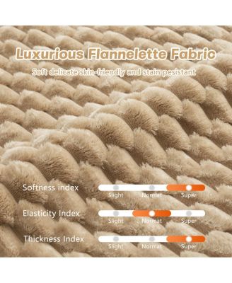 Streamdale Modern L-Shaped Flannelette Sectional Sofa with Movable Ottoman