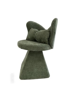 Vanity Chair with Butterfly Back Swivel Accent Dining Makeup Stool