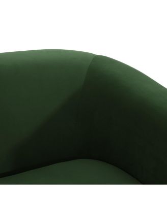 Streamdale Luxurious Velvet Loveseat with Gold Accents and Legs